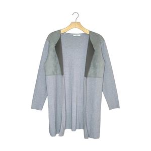 C.M.P. 55 Gray Knit Long Cardigan Coat